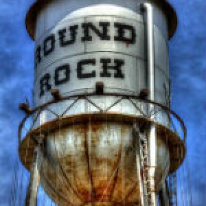 Water Tower near downtown Round Rock